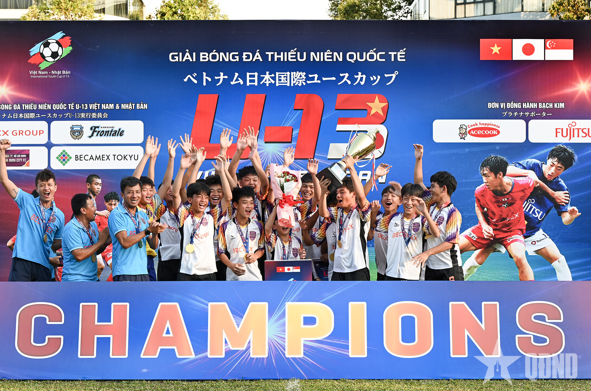 Becamex TP Hồ Chí Minh vô địch Giải bóng đá Thiếu niên quốc tế U-13 Việt Nam - Nhật Bản lần thứ VII